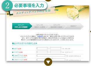 (2) 必要事項を入力